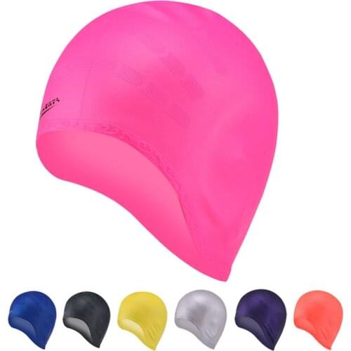 Adults Silicone Swimming Cap for Women Long Hair Large Swim Caps Men Natacion Swimming Hat Water Sport