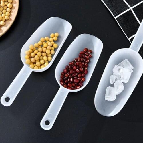 1Pcs Multifunctional Frosted Plastic Ice Measuring Scoop Candy Ice Sugar Scoopers for Party Dessert Buffet Ice Cream Tools