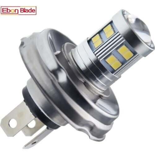 1Pcs P45t R2/2428 Motorbike Car LED 24SMD Headlight Light Bulb 6V 12V 10-30V Hi/Lo Motorcycle Scooter ATV White Front Head Lamps