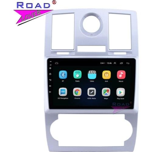 For Chrysler 300 C 2004-2008 Car Multimedia Player 9 Inch Android Head Unit Radio Stereo GPS Navigation 6G+128G Tape Recorder