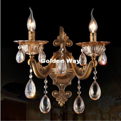Free Shipping Bronze Wall Lamp Decora Alloy Wall Sconce Interior Wall Lights Decorative E14 Wall Sconces For Bedroom Lighting