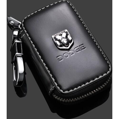 Car Key Case For Dodge Challenger RAM 1500 Car Keychain Auto Key Protective Cover With Logo Car styling Accessories