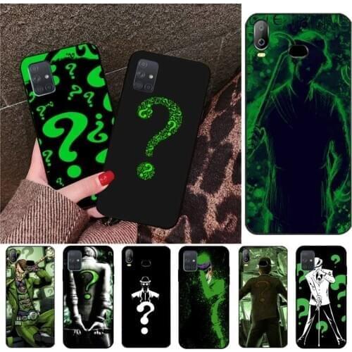 CUTEWANAN Detective Comics The Riddler Phone Case For Samsung A10 A20 A30 A40 A50 A70 A80 A71 A91 A51 A6 A8 2018