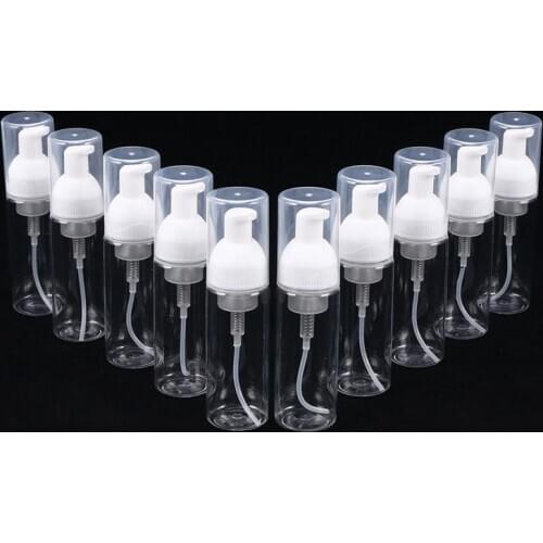 10Pcs Plastic Foam Pump Bottles Foam Pump Dispenser Mist Spray Bottles Empty Refillable Foam Containers 50ml UK Local Delivery