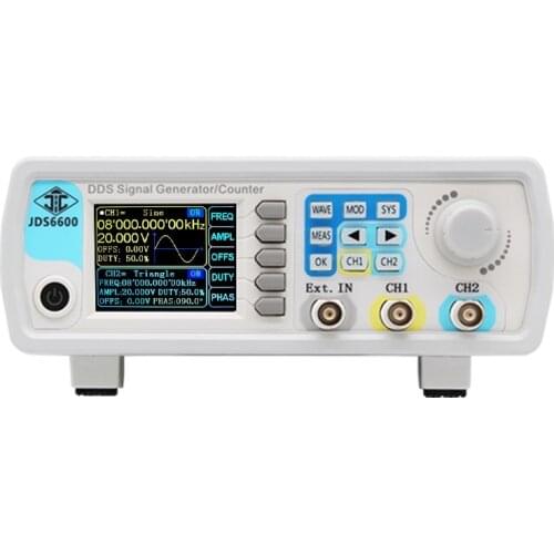JDS6600 DDS Dual Channel Digital Function Signal Generator Arbitrary Waveform Generator 15MHz Frequency Counter