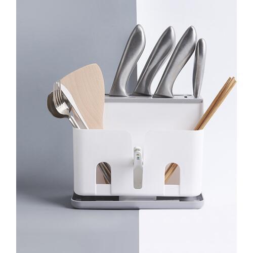Storage Case Box Kitchenware Shelf Multi-function Kitchen Tool Storage Simple Knife Tableware Creative Food Grade PP Tools 1pcs