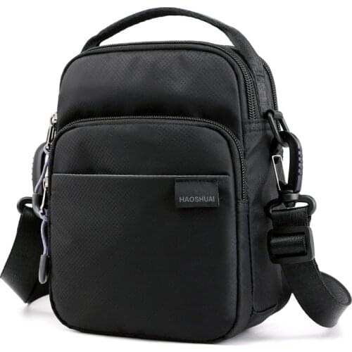 Mens Messenger Bags Fit 7 Inch Ipad Casual Crossbody Bag Multifunction Waterproof Shoulder Bag Pack for Men Bolsa