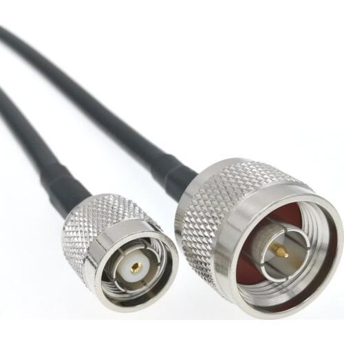 N Type Male To RP-TNC Male Plug RG58 Pigtail Adapter Coaxial Cable WLAN 20M/60FT