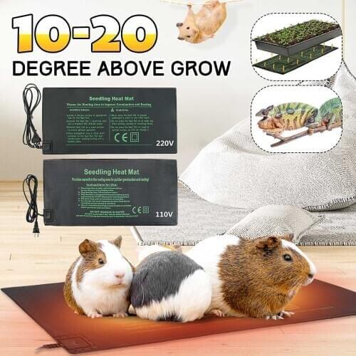 Pet Mat Bed Cat Dog Winter Warmer Pad Heating Mat 110V/220V Heating Warm Pad Climbing Pet Heating Pads Electric Blanket 24X52cm