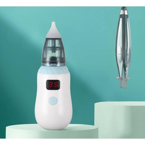 Newborn Baby Nasal Aspirator Automatic Electric Nasal Suction Device Soft Silicone Head Childrens Nasal Congestion Cleaning Kit