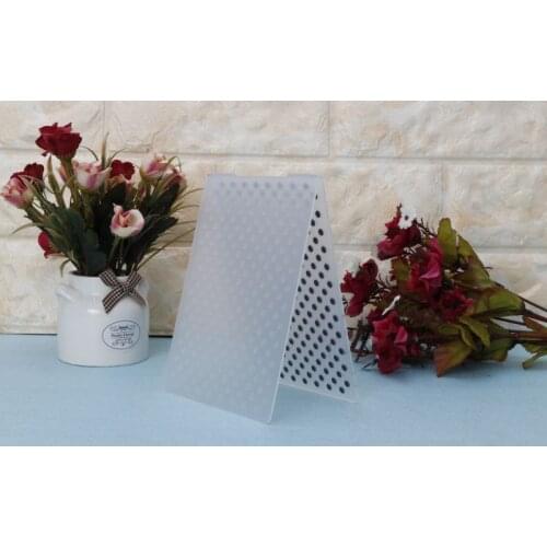 Plastic Embossing Folder Template For DIY Scrapbook Photo Album Card Paper Craft Dot Pattern E56C
