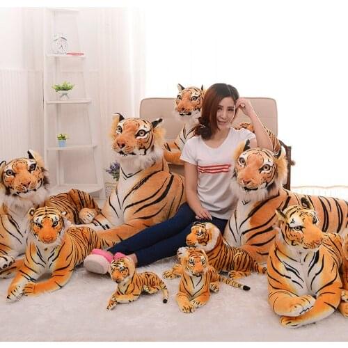 Plush Toy Simulation Tiger Stuffed Toy Plush Back Cushion Cartoon Animals Stuffed Dolls Baby Pillow Plush Kids Birthday Gift