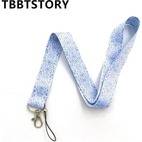 Butterfly Lanyards Neck Strap For Keys Keychains ID Badge Holder Mobile Phone Rope Webbing Ribbon Keycord DIY Lanyard
