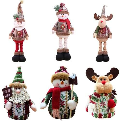 Christmas Decor Christmas Dolls Christmas Christmas Tree Decor Innovative Santa Snowman Window Decor