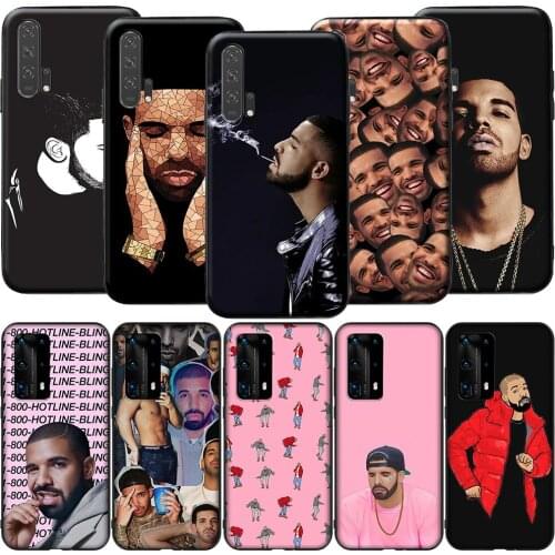 GX62 Drake Silicone Case for Huawei P9 P10 P20 P30 P40 Y6 2018 Y7 Y9 Lite Pro Max Prime Mini