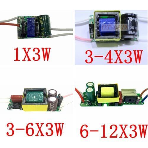 5PCS 10PCS 600mA 900mA LED Driver 1x3w 3x3w 4x3w 6x3w 10x3w Constant Current Lighting Transformers For Lamp Power Supply