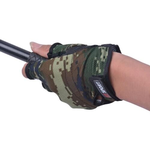 1 Pair 3 Fingerless Fishing Gloves Breathable Quick Drying Anti-slip Fishing Gloves winter fishing For Unisex Carp Finger Glove