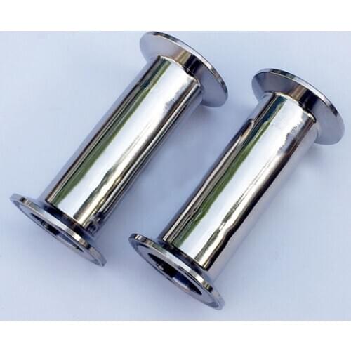 1pc 2" 51MM Tri Clover Sanitary Spool Tube With 64MM Ferrule Flange 4"-24" Length Hot SS304