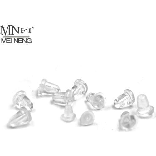 MNFT 50Pcs Fishing Bait Stop Beads Hair Rig Stops Holder Sliding Hooks Terminal Tackle Rubber Pop Up Set Up Shank Bead