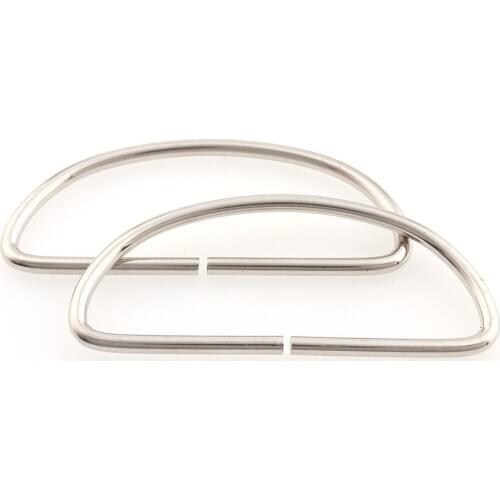 6pcs Large Metal D Rings Silver 72mm for Bag handle Straps webbing Purses Belts Leather crafts Accessories DIY Handmade