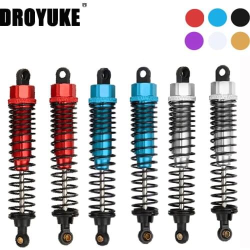Droyuke 4pcs 68mm/98mm/108mm Aluminum Shocks Absorbers Damper for HSP HPI 1/10 Scale RC Car On-Road Monster Truck Off Road Buggy