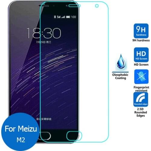 For Meizu M2 mini Tempered Glass 9H Protective Film Explosion-proof Screen Protector For Meilan M2 M578 M578A M578U M578M