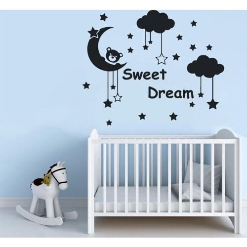 Lovely childrens room Decal Removable Vinyl Mural Poster For Kids Rooms Diy Pvc Home Decoration Accessories