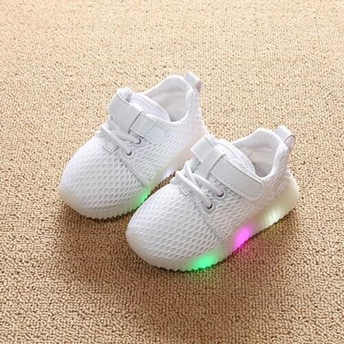 Baby Children Shoes With LED Lighted BOYS & GIRLS Sports Casual Breathable Shoe Fashion Kids Sneakers Size 21-30