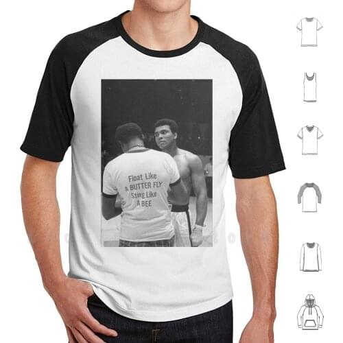 Mohamed Ali , Float Like A Butter Fly Sting Like A Bee T Shirt Men cotton Cotton S - 6xl Mohamed Ali Mohammed Ali Mohammad