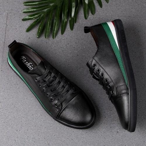 Mens Genuine Leather Casual Shoes Breathable Lace Up Comfortable Loafers Outdoor Oxfords Shoes Fashion Sneakers Driving Shoes