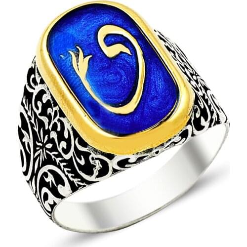 925 Silver Classic Style Ottoman Rings for Men