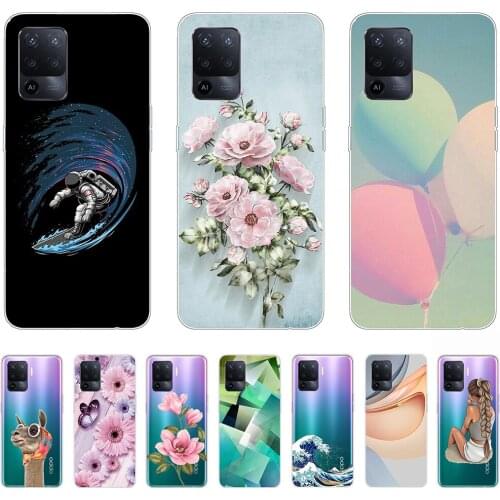 Soft Case for Oppo Reno5 Lite Silicon Fashion Flexible Transparent Shell Back Cases 6.43Inch Shockproof Bumper Full protection