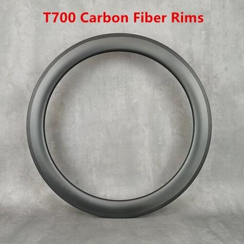700C Carbon Fiber Wheel Road Bike Opening Tube Tire Wheelset 60mm Rim Hight V brake UD Surface Customizable Holes 20 24 28 32