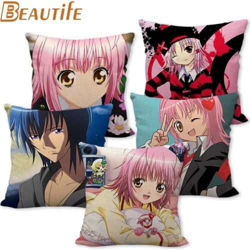 Shugo Chara Animation Pillowcase Bedroom Home Decorative Cover 45x45cm Square Zipper Pillow Cases Cotton Linen Fabric No Fade