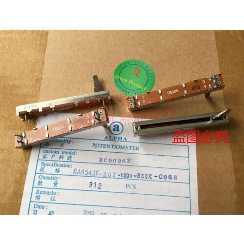 Original new 100% import RA4543F push-pull potentiometer with midpoint length 60MM 50KB B50K handle length 15MM (SWITCH)
