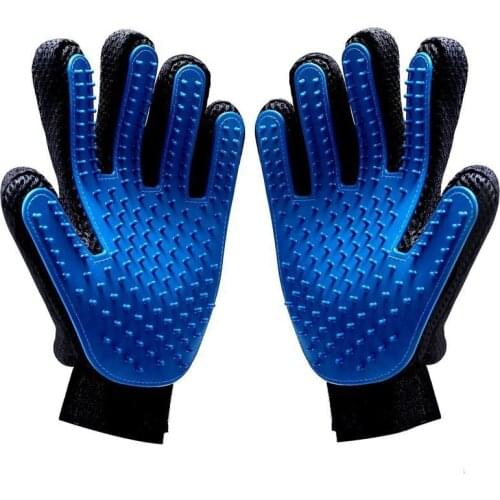 Pet Grooming Glove for Cats Brush Comb Cat Hackle Pet Deshedding Brush Glove for Animal Dog Pet Hair Gloves for Dog Grooming