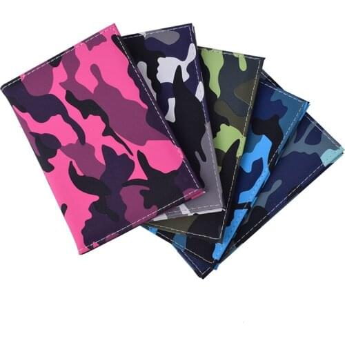 Luxury Women Passport Cover Universal Travel Men Passport Ticket Holder Protector Case Russia Passport Pouch Camouflage Colour