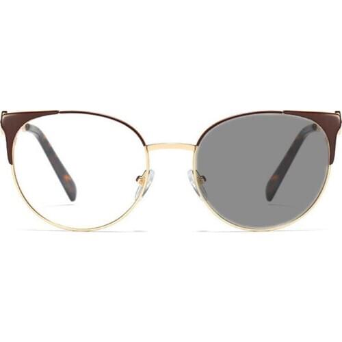 Sunglasses Photochromic Multifocal Progressive Reading Glasses Women Cat Diopter Eyeglasses Bifocal Eyewear For Near And Far FML