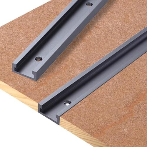 30 Type Woodworking T-slot Chute Slide Limit Guide T track Aluminum Alloy For DIY Table Saw Workbench Woodworking Tools