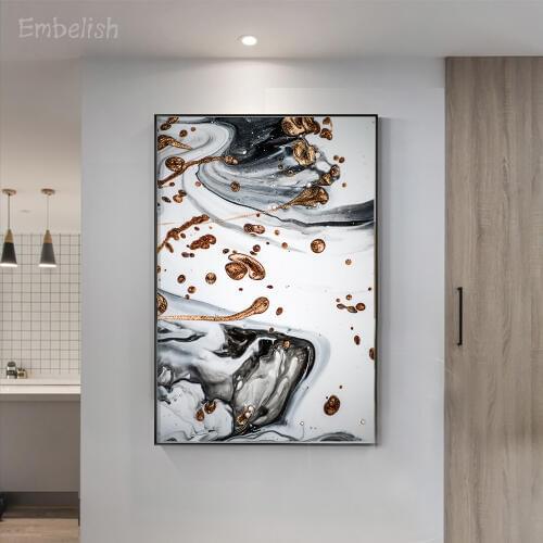 Embelish 1 Pieces Nordic Style Mixed Color Paints Modern Home Decor Large Wall Posters For Living Room HD Print Canvas Paintings