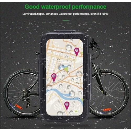 Bike Phone Holder Bicycle Mobile Cellphone Holder Motorcycle Waterproof Shockproof Tube Cycling Phone For GPS Bike Accessories