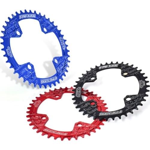 Bicycle Crank 104BCD Round Shape Narrow Wide 32T/34T/36T/38T/40T/42T Chainring Bicycle Chainwheel Circle Single Plate XR-Hot