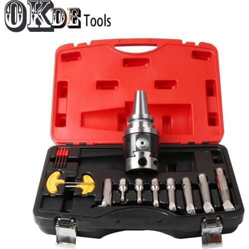 High precision BT40-NBH2084 CNC 0.01 run nout M16 micro tool with BT shank NBH2084 system boring heads with 8pcs boring bar