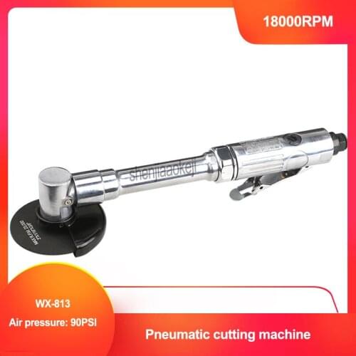 WX-813 Small-Scale Pneumatic Cutter Machine 18000RPM Air Cutting Machine Tool With Extra Long Handle 3"-75mm Pneumatic