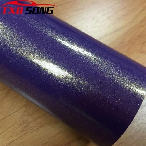 10/20/30/40/50/60cmx152cm Purple Golden sand Pearl glitter golden sand vinyl sticker Pearl Flash Diamond Film Sheet