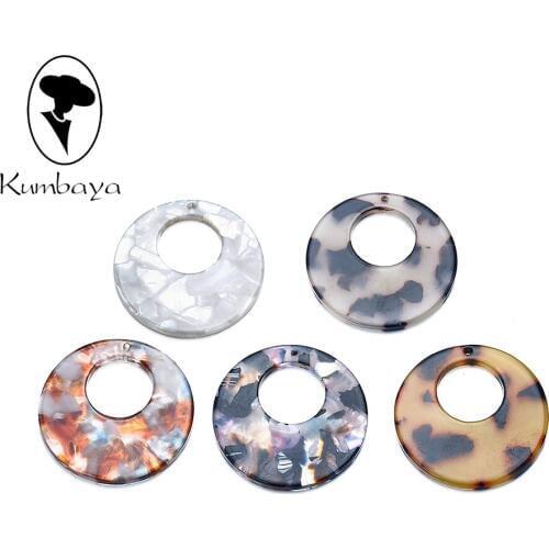 10pcs/lot Acrylic Acetic Acid Materials Centrifugal Circle DIY Charms Women Jewelry Earrings Accessories Handmade Gifts P18425