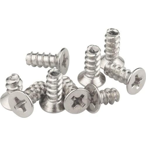 100PCS M2-M4 Self-tapping screw Iron Cross recessed countersunk Flat head screws For Woodworking Electronic Repair Accessories