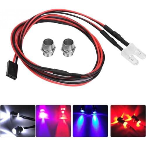 2PCS 5mm Headlights RC Accessory LED Lights for 1/10 Model Drift Car Vehicle make your RC car look cool and real Spare Parts