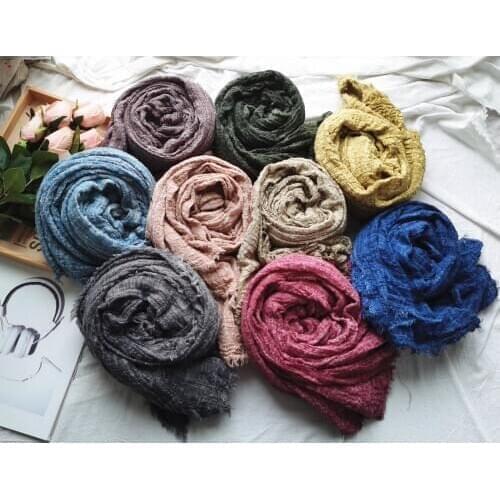 200cm Newborn Photography Props Blanket Baby Photo Wrap Swaddling Cotton Photography Blacket Photo Shoot Backdrop Fabric Winding