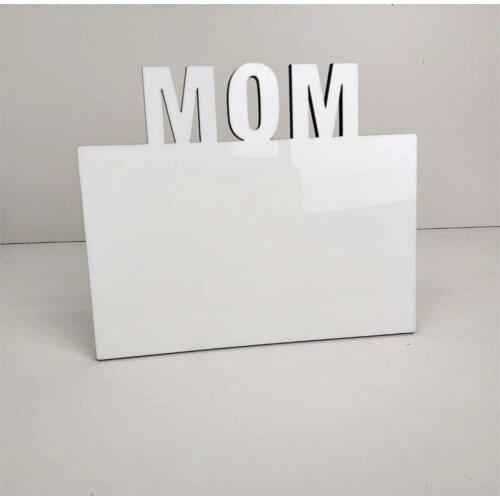 50pcs Blank Sublimation Frames MDF Thermal Transfer Phase Plate MOM DAD Gift Frames for Fathers Mothers Day